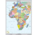 Mapa Afriky = obojstranná, všeob. zem., polit., 130 x 106 cm