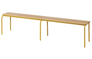 Šatňová lavica Klasic s drevenou sedacou časťou , dlžka 1200mm