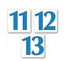 Čísla 11-20, modré