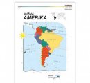ZEMEPISNÉ MAPY: Amerika, Austrália, Antarktída, SR, fólie pre spätné projektory