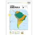 ZEMEPISNÉ MAPY: Amerika, Austrália, Antarktída, SR, kartónové obrazy