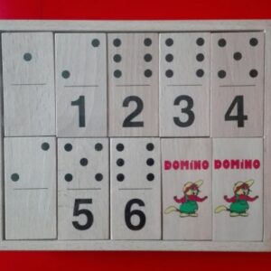 Drevené domino-čísla
